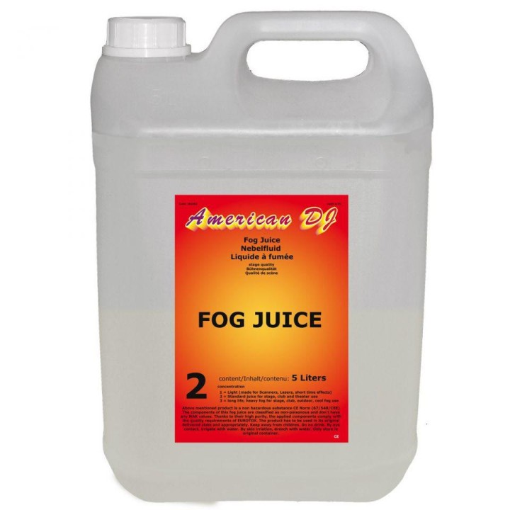 American Dj - Fog juice 2 medium 5 Liter - Fumaça Líquida | Z-Bombilla