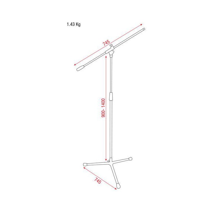 Dap Audio - Microphone Stand - Value Line - Peu de Micro | Z-Bombilla