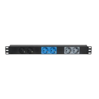 Showtec - Showtec 19" 1U CEE16A 6x Sockets - Base Socket | Z-Bombilla