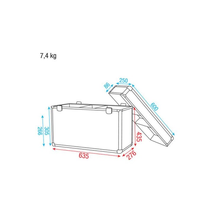 Dap Audio - DAP-Audio Case  2x Phantom 25/50 - Caisa digite Baul | Z-Bombilla