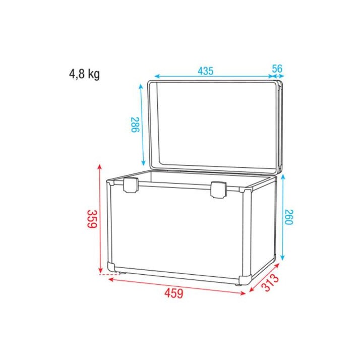 Dap Audio - DAP-Audio Case for 4x Flat Par - Rack tipus Bagul | Z-Bombilla