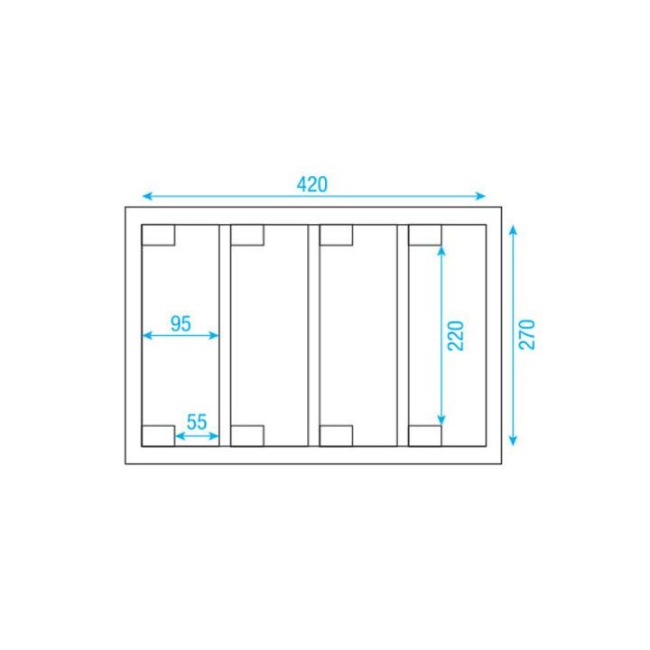 Dap Audio - DAP-Audio Case for 4x Flat Par - Rack tipus Bagul | Z-Bombilla