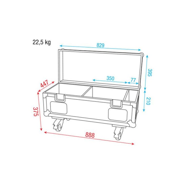 Dap Audio - DAPAudioCase8xFXShot&4xBaseplate - Rack tipus Bagul | Z-Bombilla