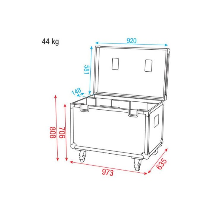 Dap Audio - DAP-Audio Case 2x iS-200/iB-5R - Rack tipus Bagul | Z-Bombilla