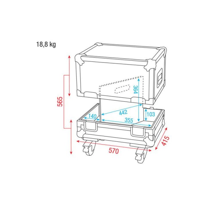 Dap Audio - DAP-Audio Case for 2xM10 monitor - Diversos Racks | Z-Bombilla