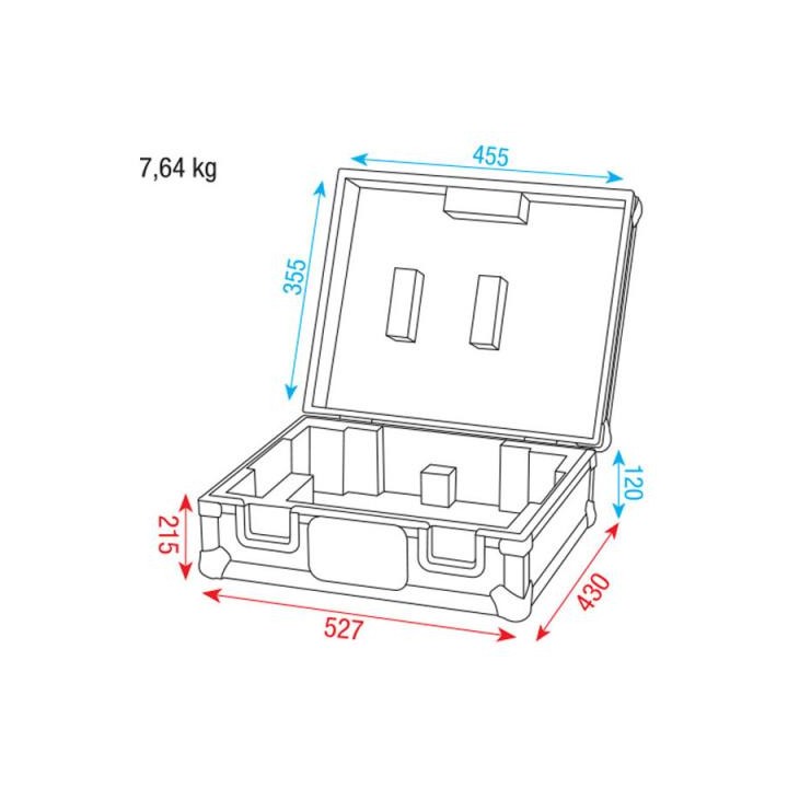Dap Audio - DAP-Audio Turntable Case - Caixa para Controlador DJ | Z-Bombilla