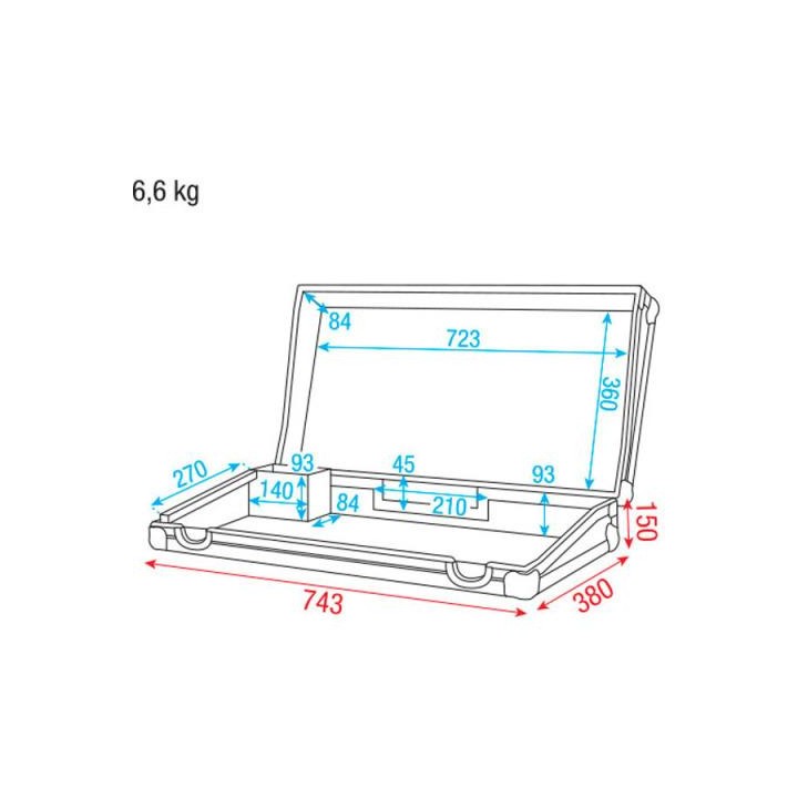 Dap Audio - DAP-Audio Case for Showmaster48 - Caixa para Controlador DJ | Z-Bombilla
