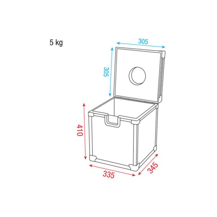 Dap Audio - DAP-AudioRoadcase 30cmMirrorball - Rack tipus Bagul | Z-Bombilla