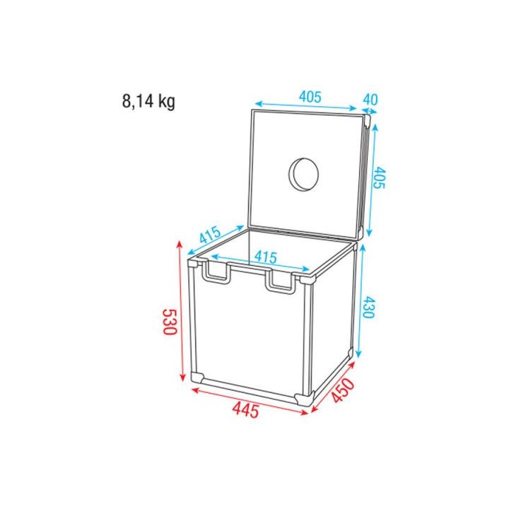 Dap Audio - DAP-AudioRoadcase 40cmMirrorball - Rack tipus Bagul | Z-Bombilla