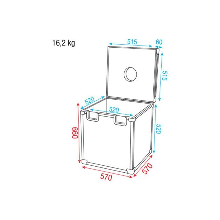 Dap Audio - DAP-AudioRoadcase 50cmMirrorball - Rack tipus Bagul | Z-Bombilla