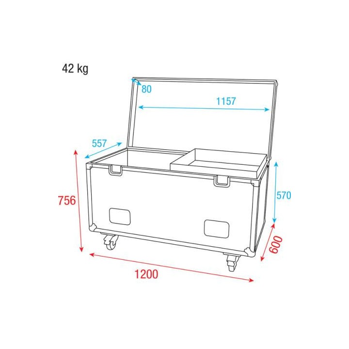 Dap Audio - DAP-Audio Multiflex Case 120 - Rack tipus Bagul | Z-Bombilla