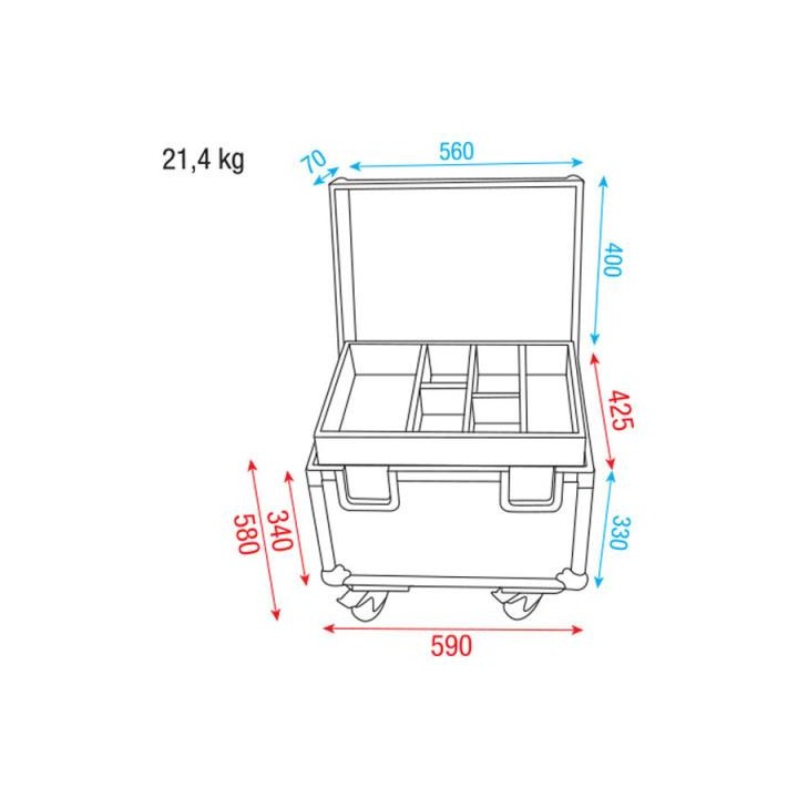 Dap Audio - DAP-Audio Rigging Casewithinsert - Rack tipus Bagul | Z-Bombilla