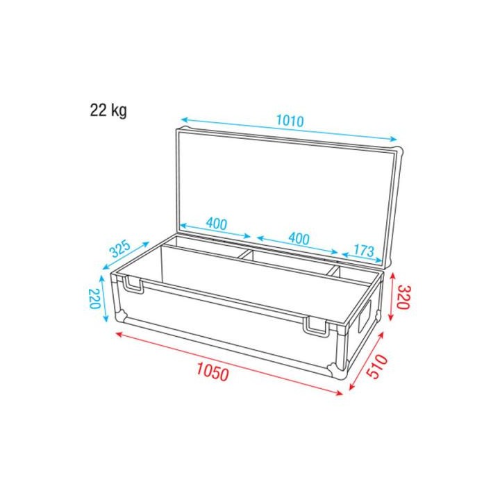 Dap Audio - DAP-Audio Case for Octostrip set - Plusieurs Rack | Z-Bombilla