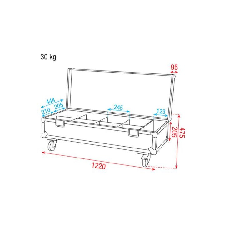 Dap Audio - DAP-Audio Case 8x Spectral spot - Plusieurs Rack | Z-Bombilla
