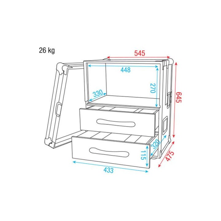 Dap Audio - DAP-AudioWirelessMicrophoneCase2 - Diversos Racks | Z-Bombilla