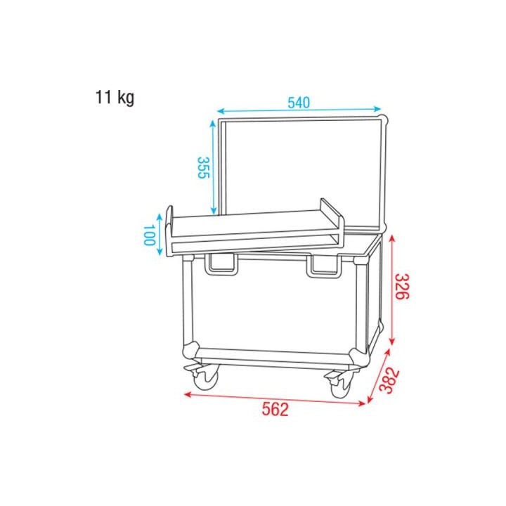Dap Audio - DAP-Audio Conical AdapterCase II - Caisa digite Baul | Z-Bombilla