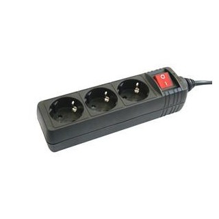 DH - Base 3 tomas con interruptor - Base Socket | Z-Bombilla