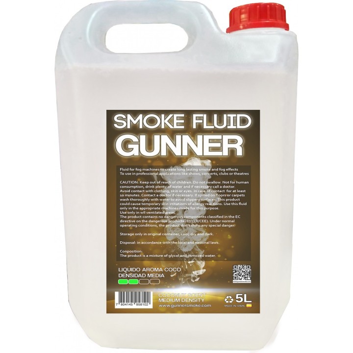 Gunner Smoke - Coco 5L Densidad Media - Líquid de Fum | Z-Bombilla