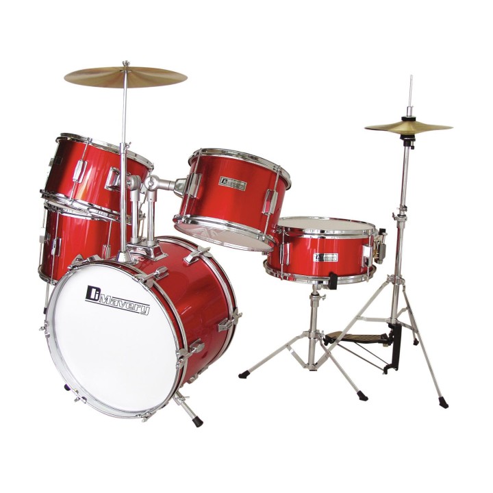 Dimavery - JDS-305 Kids Drum Set, red - Crianças Baterias | Z-Bombilla