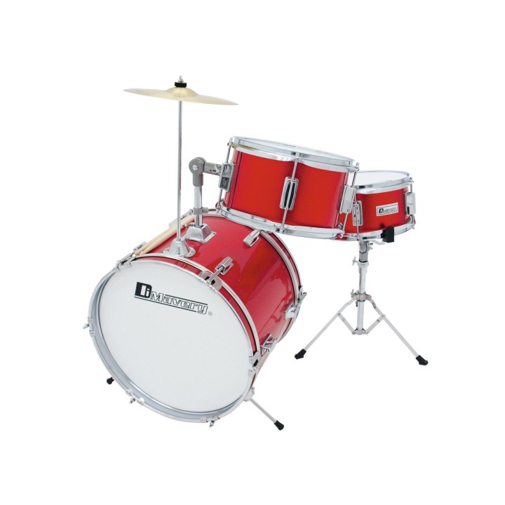 Dimavery - JDS-203 Kids Drum Set, red - Crianças Baterias | Z-Bombilla