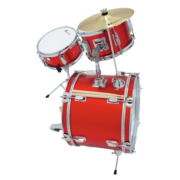 Dimavery - JDS-203 Kids Drum Set, red - Crianças Baterias | Z-Bombilla
