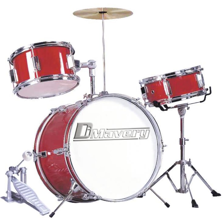 Dimavery - JDS-203 Kids Drum Set, red - Crianças Baterias | Z-Bombilla
