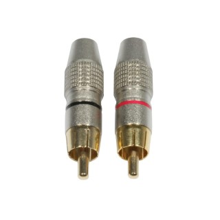 Accu-cable - AC-C-RMG/SET RCA Cinch plug male gold - Conector RCA | Z-Bombilla