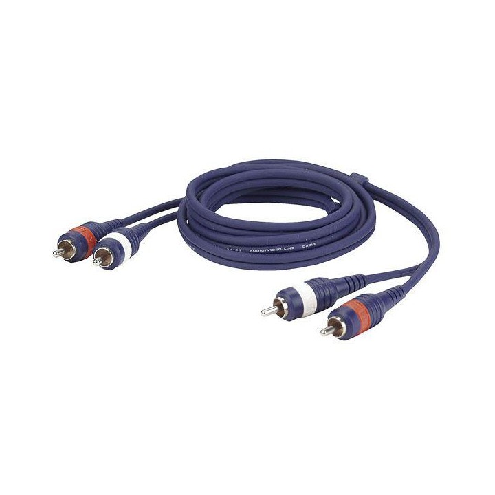 Dap Audio - FL24 75 - 2 RCA Male - 2 RCA Male 0.75m - Os Cabo de Áudio - RCA - RCA | Z-Bombilla