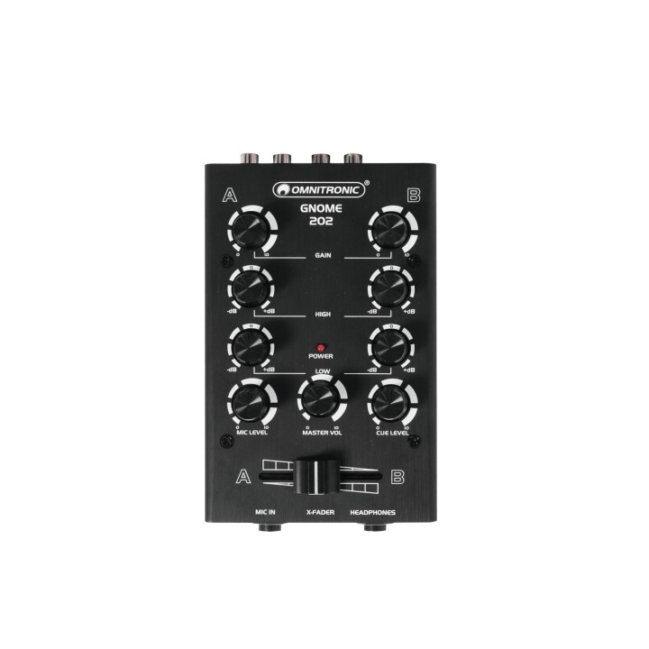 Omnitronic - GNOME-202 Mini Mixer black - DJ Mixer | Z-Bombilla