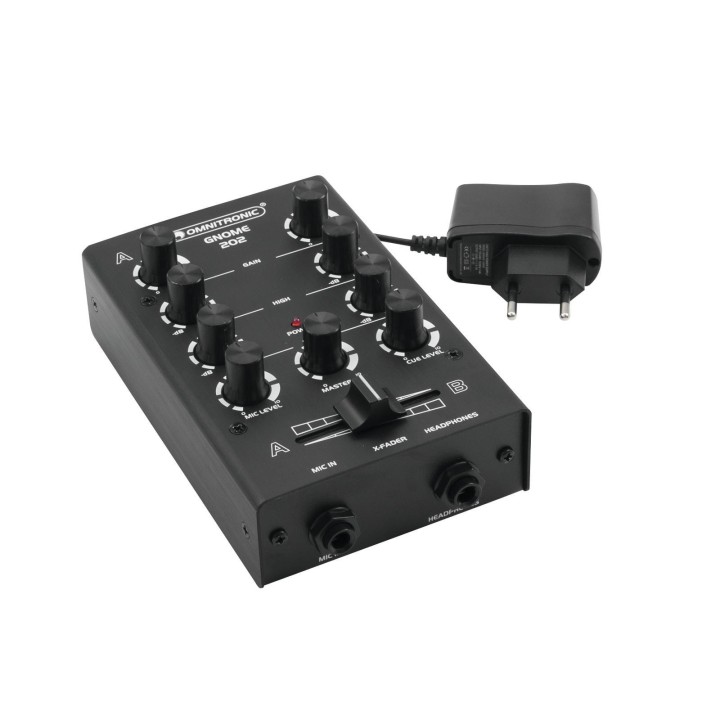 Omnitronic - GNOME-202 Mini Mixer black - DJ Mixer | Z-Bombilla