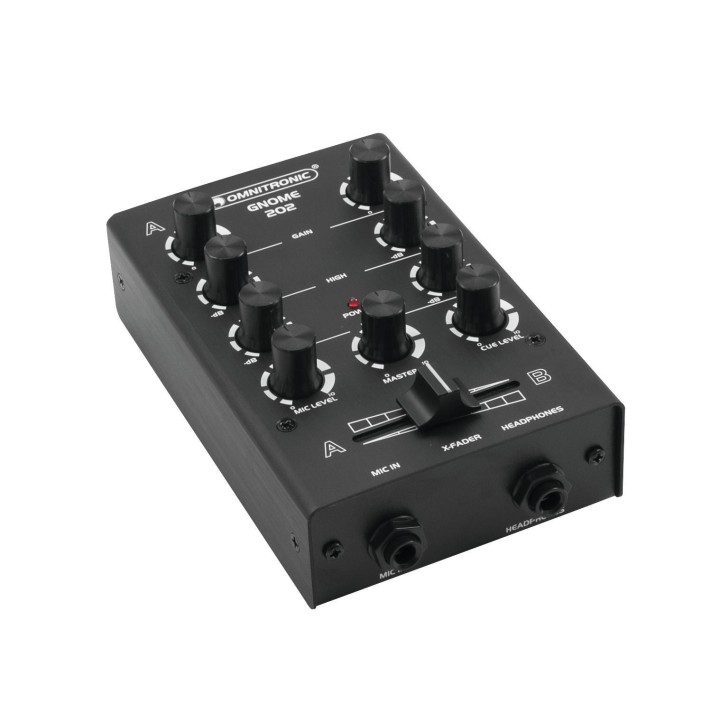 Omnitronic - GNOME-202 Mini Mixer black - DJ Mixer | Z-Bombilla