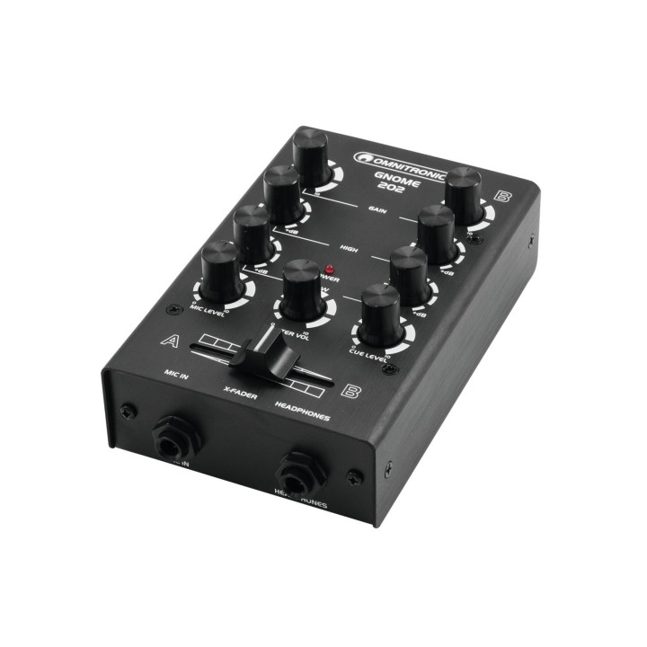 Omnitronic - GNOME-202 Mini Mixer black - DJ Mixer | Z-Bombilla