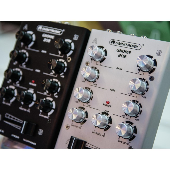 Omnitronic - GNOME-202 Mini Mixer black - DJ Mixer | Z-Bombilla