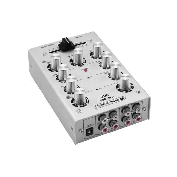 Omnitronic - GNOME-202 Mini Mixer silver - Table de Mixage | Z-Bombilla