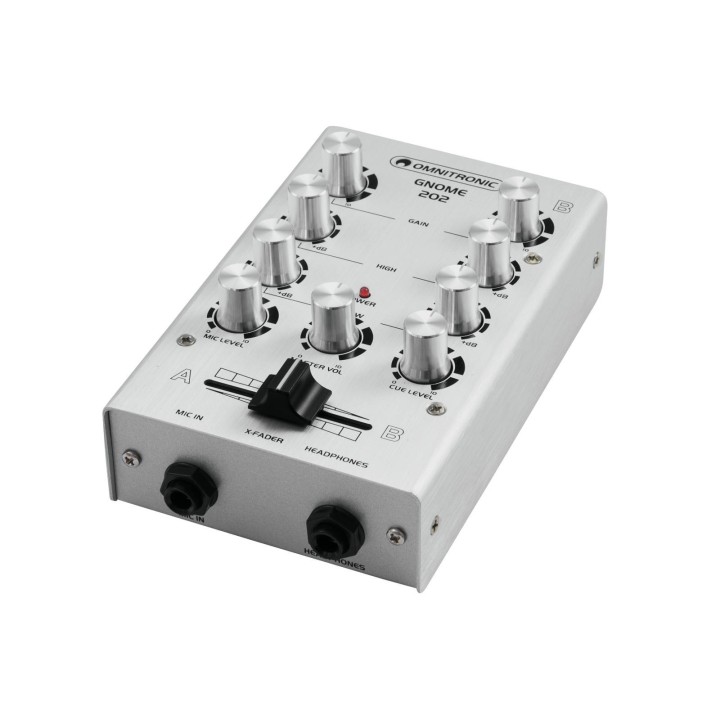 Omnitronic - GNOME-202 Mini Mixer silver - Table de Mixage | Z-Bombilla