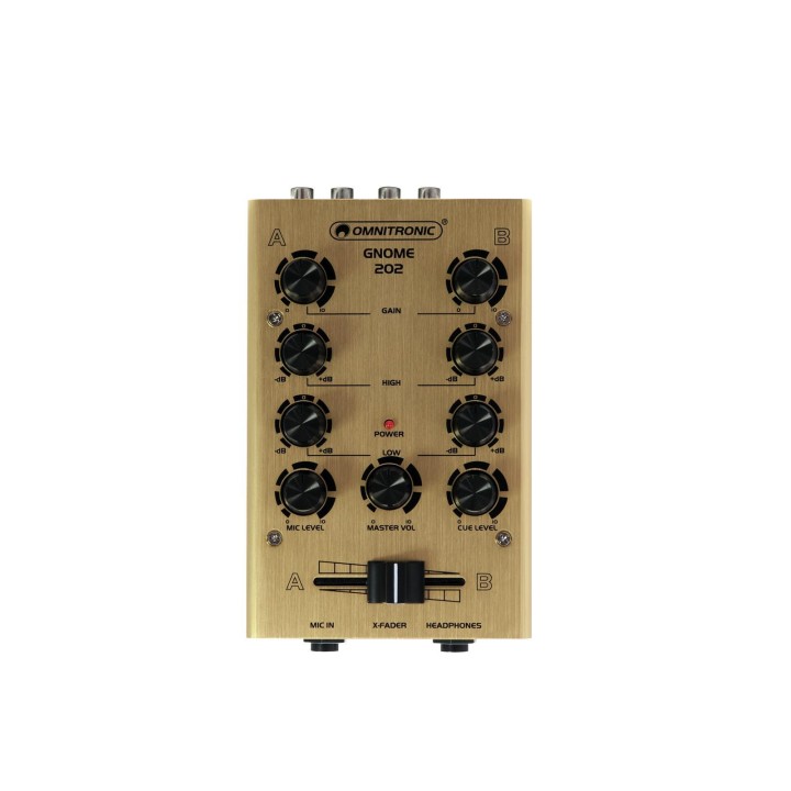 Omnitronic - GNOME-202 Mini Mixer gold - Mesa de Mistura | Z-Bombilla