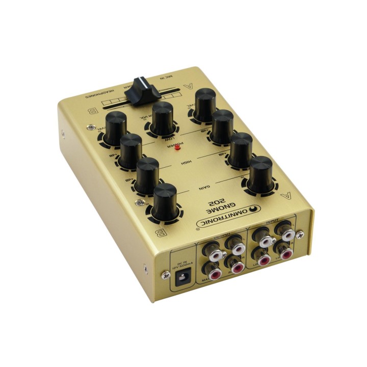 Omnitronic - GNOME-202 Mini Mixer gold - Mesa de Mistura | Z-Bombilla