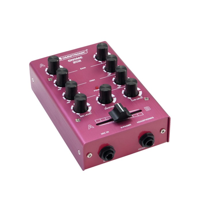 Omnitronic - GNOME-202 Mini Mixer red - Mesa de Mistura | Z-Bombilla