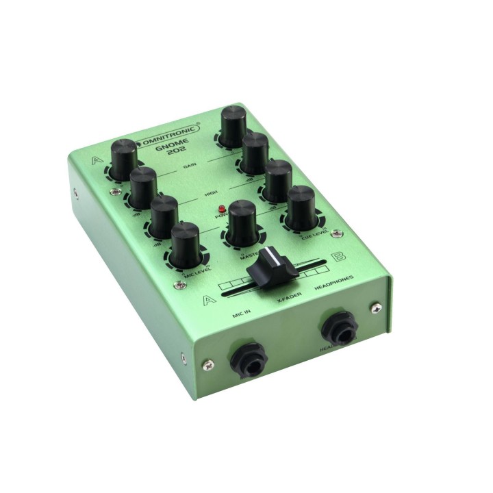 Omnitronic - GNOME-202 Mini Mixer green - Table de Mixage | Z-Bombilla