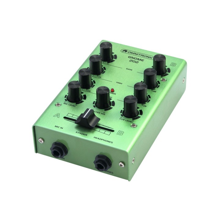 Omnitronic - GNOME-202 Mini Mixer green - Table de Mixage | Z-Bombilla