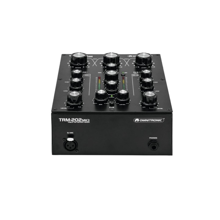 Omnitronic - TRM-202MK3 2-Channel Rotary Mixer - Mesclador per DJ | Z-Bombilla