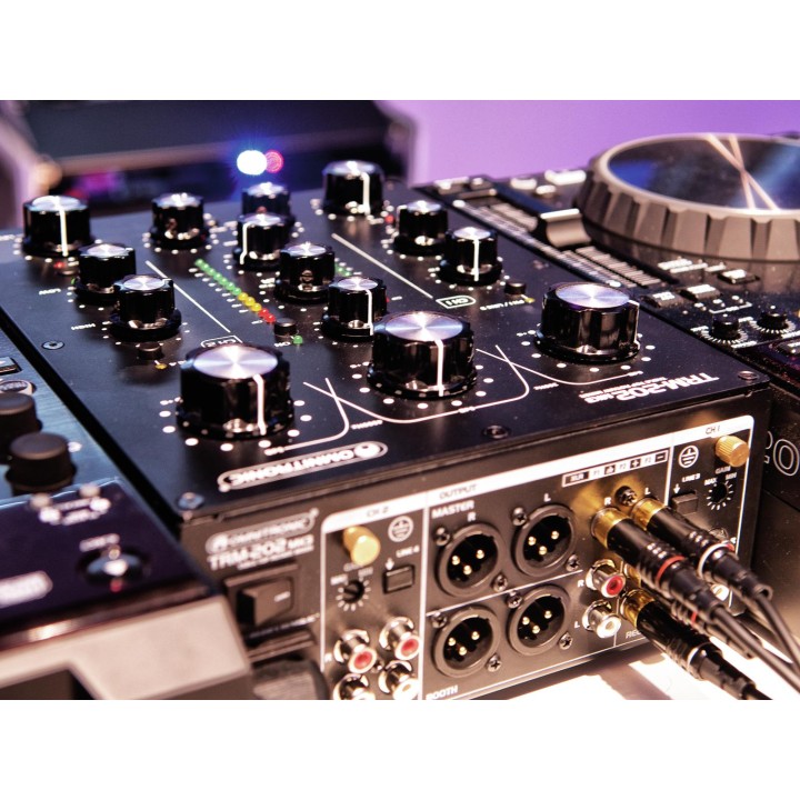 Omnitronic - TRM-202MK3 2-Channel Rotary Mixer - Mesclador per DJ | Z-Bombilla