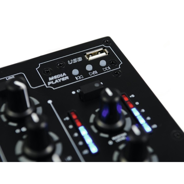 Omnitronic - PM-311P DJ Mixer with Player - Mesclador per DJ | Z-Bombilla
