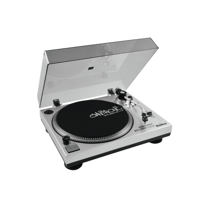 Omnitronic - BD-1380 USB Turntable sil - Turntable Toca disc | Z-Bombilla