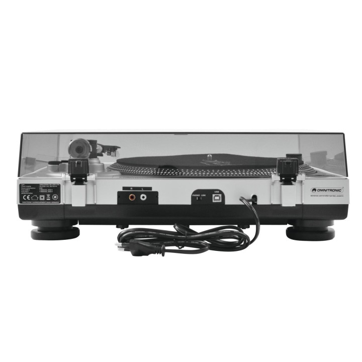Omnitronic - BD-1380 USB Turntable sil - Turntable Toca disc | Z-Bombilla