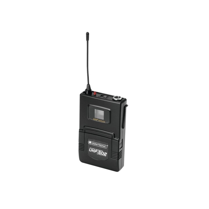 Omnitronic - UHF-502 Bodypack incl. 823-832MHz Lavalier (CH B oran - Sistemas transmissores sem fio | Z-Bombilla