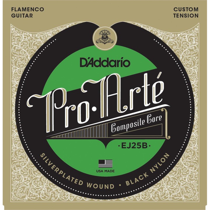 D'addario - EJ25B Flamenco Black Nylon - Classical Guitar String | Z-Bombilla