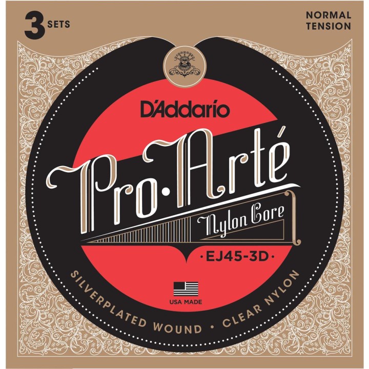 D'addario - EJ45-3D Pro Arte Normal - Classical Guitar String | Z-Bombilla