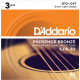 D'addario - EJ15 - Phosphor Bronze Extra Light (pack 3 juegos) 1