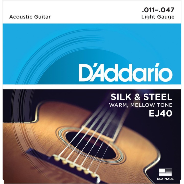 D'addario - EJ40 Silk & Steel [011-047] - Acoustic Guitar String | Z-Bombilla